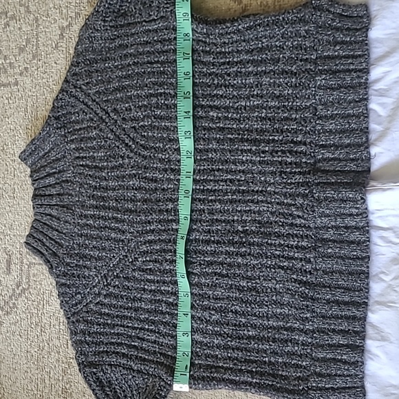 Farwest women's Sweater with false shirt hem. Size small. - Picture 2 of 5